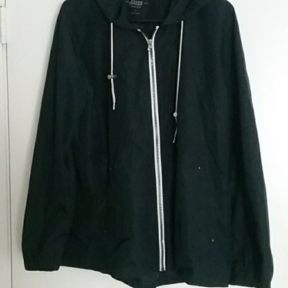 Navy raincoat